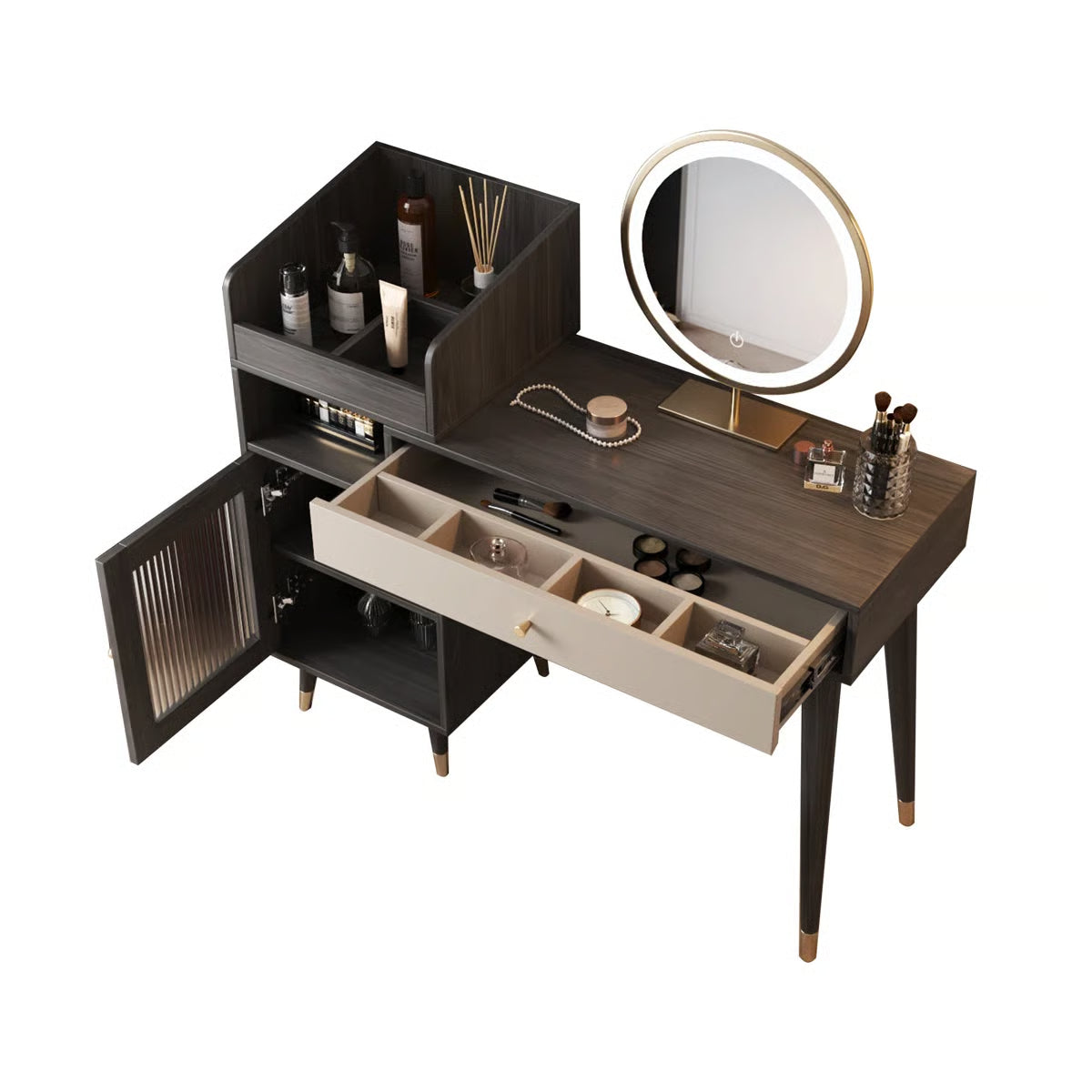 Elegant Makeup Vanity – Dressing Table with Mirror for Home & Apartment-OUCH CART |Dressing table
