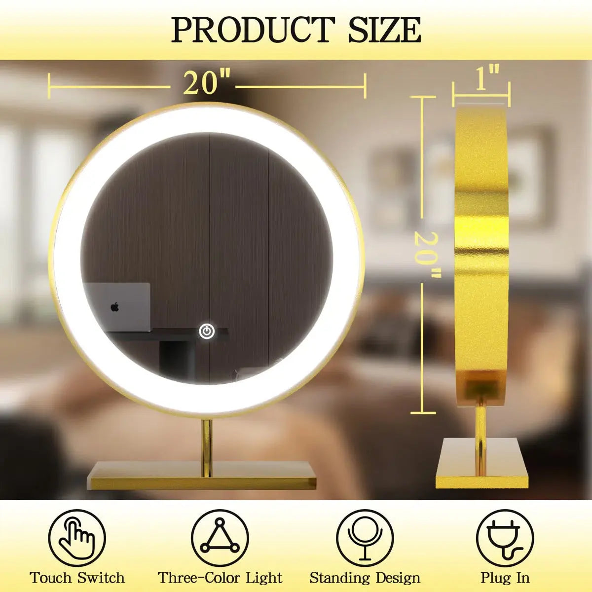 Elegant Makeup Vanity – Dressing Table with Mirror for Home & Apartment