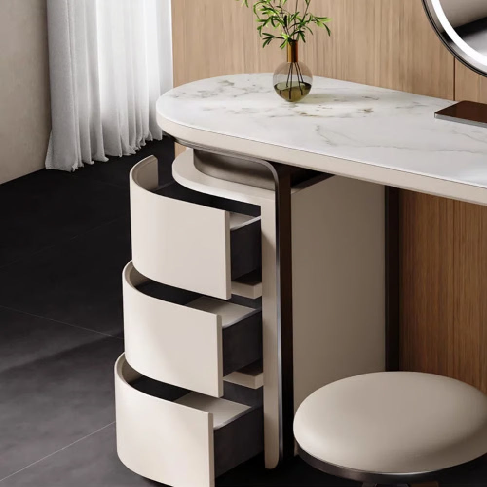 Mara Dressing Table with Mirror – Modern Makeup Organizer