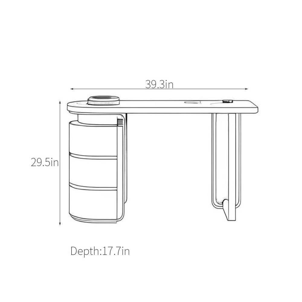 Mara Dressing Table with Mirror – Modern Makeup Organizer