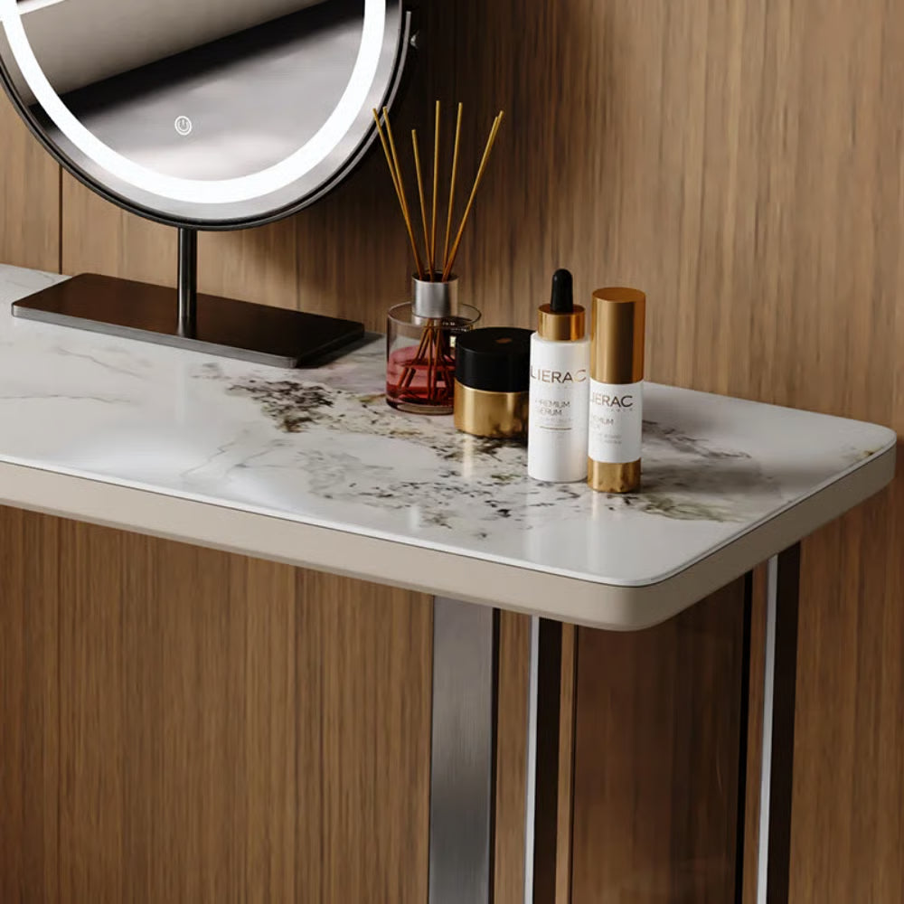 Mara Dressing Table with Mirror – Modern Makeup Organizer-OUCH CART |Dressing table