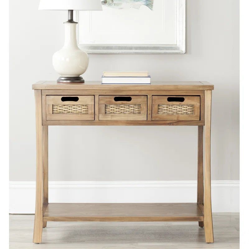 Ronald Solid Wood Console Table Ouch Cart