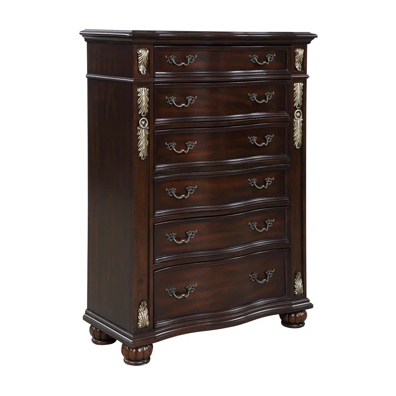 Maximus 6-Drawer Wood Chest in Madeira -OUCHCART | Cabinet