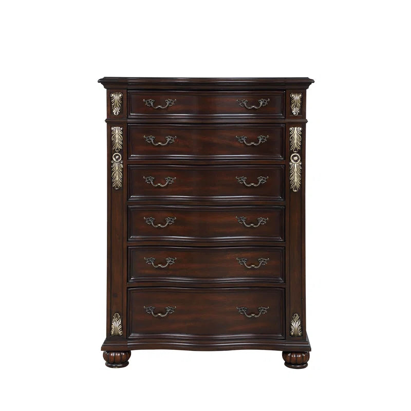 Maximus 6-Drawer Wood Chest in Madeira -OUCHCART | Cabinet