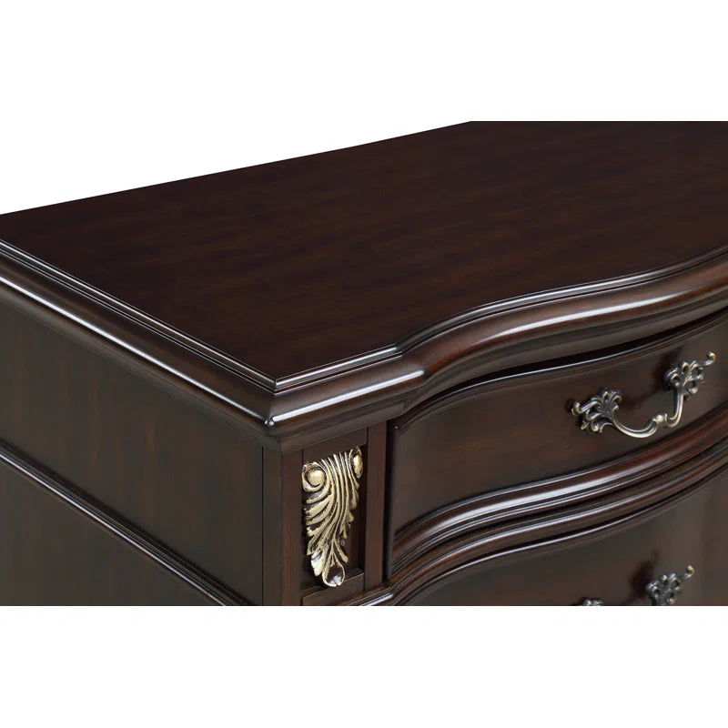 Maximus 6-Drawer Wood Chest in Madeira