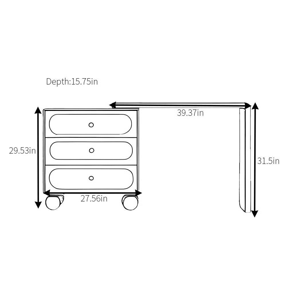 Modern Mendonca Makeup Vanity Desk – Elegant Bedroom Furniture