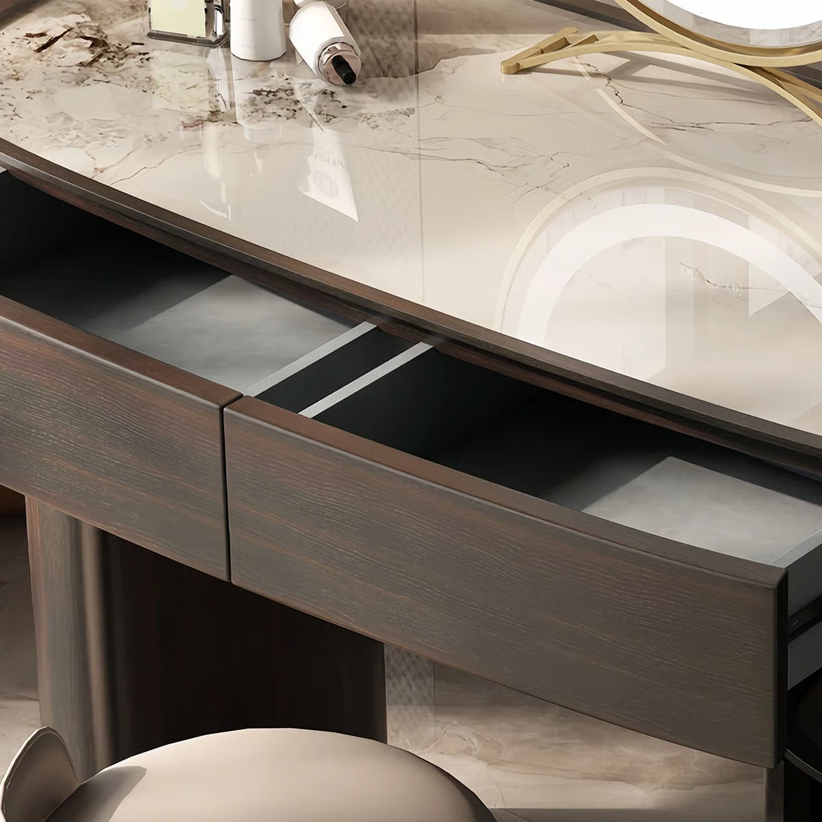 Mhosin Dressing Table without Mirror – Modern Makeup Organizer