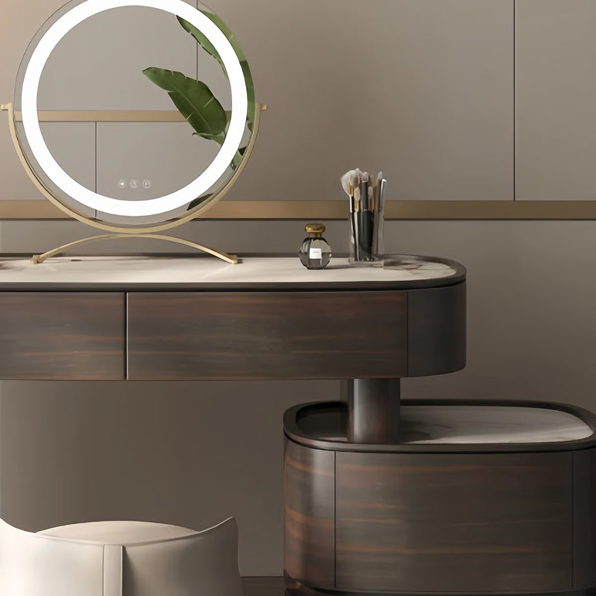 Mhosin Dressing Table without Mirror – Modern Makeup Organizer