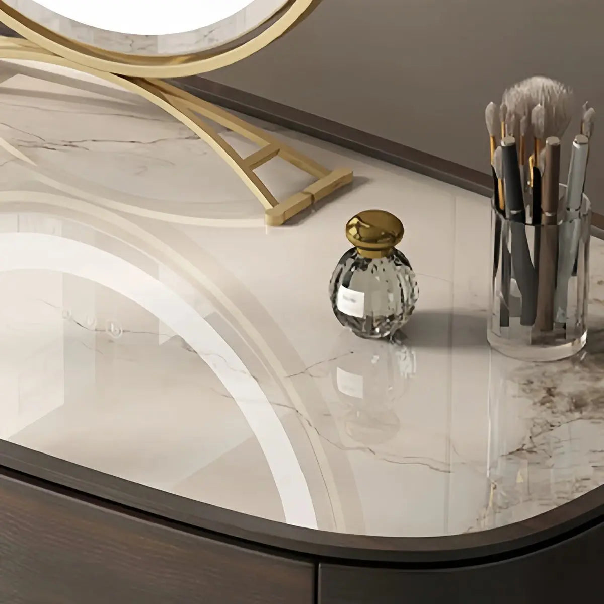 Mhosin Dressing Table without Mirror – Modern Makeup Organizer-OUCH CART |Dressing table