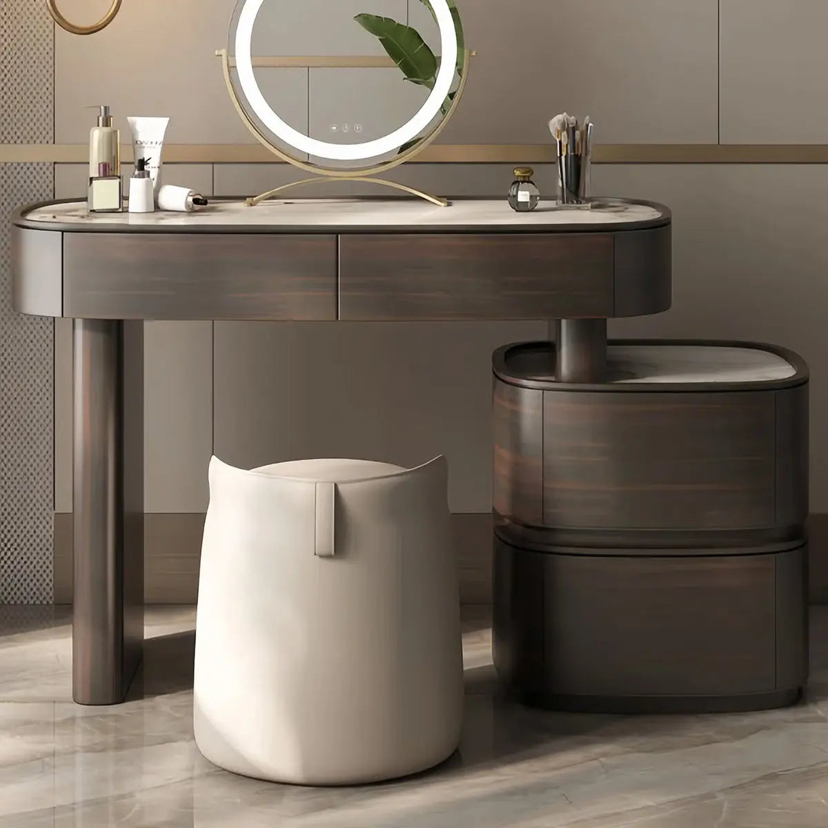 Mhosin Dressing Table without Mirror – Modern Makeup Organizer