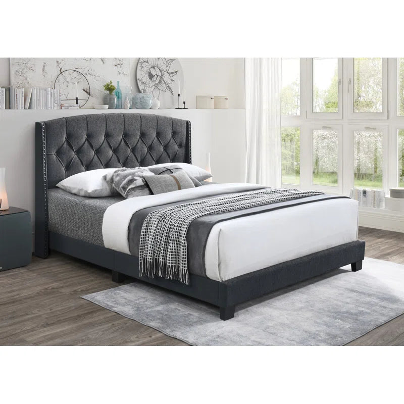Micael Upholstered Panel Bed OUCH CART