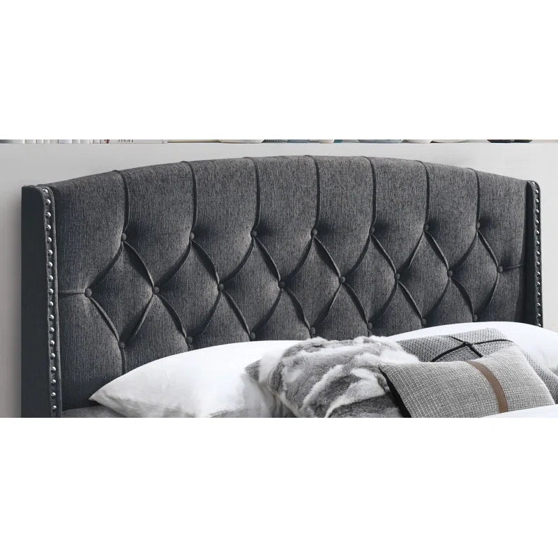Micael Upholstered Panel Bed OUCH CART