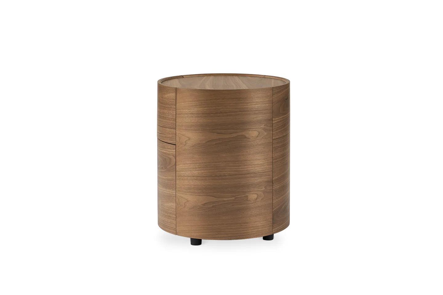 Bentwood with Walnut Veneer Mika Side Table - Ouch Cart