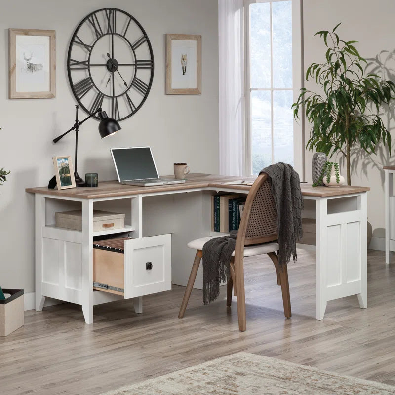 L-Shaped Executive Desk Ouch Cart