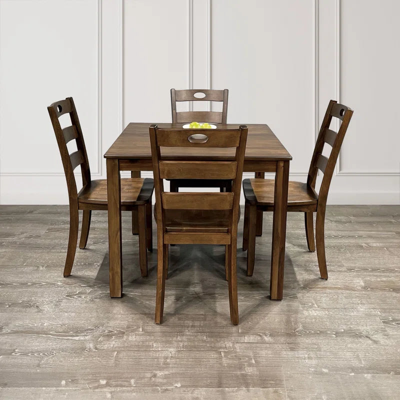 Modern 5-Piece Dining Set with Sleek Table and Comfortable Chairs Ouch Cart