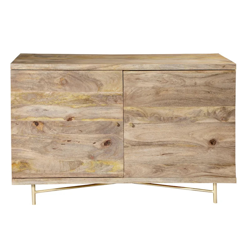 Cali Solid Wood Sideboard Ouch Cart