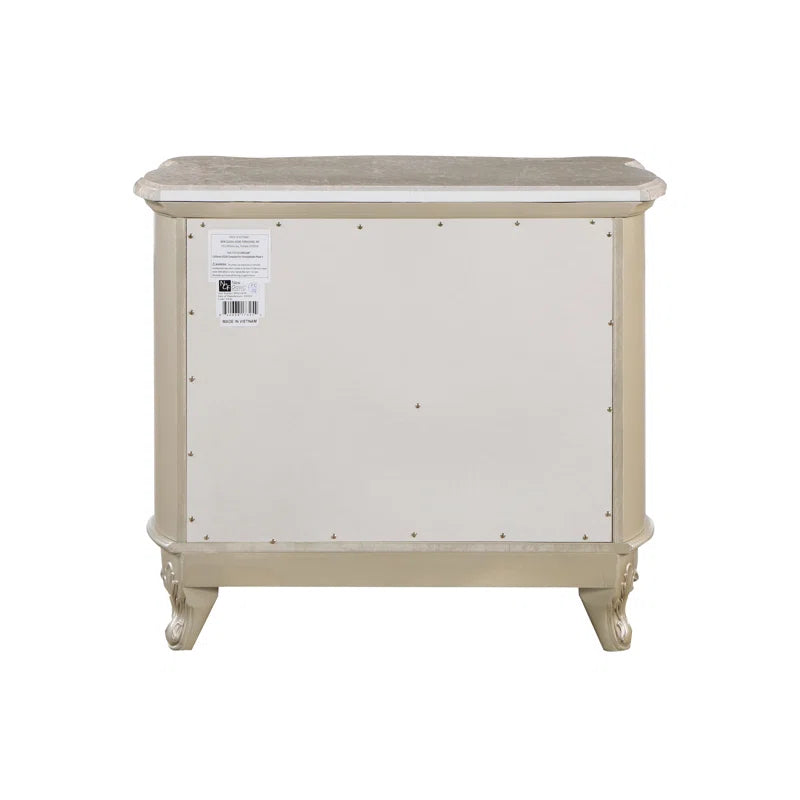 Monique 2-Drawer Solid Wood Nightstand - OUCHCART | Nightstand
