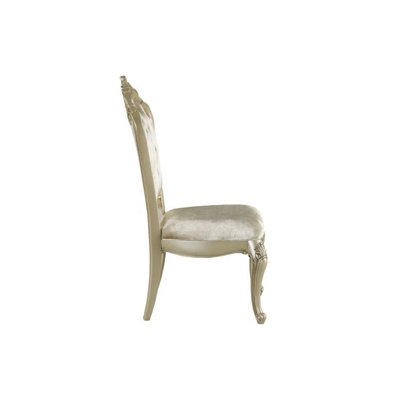 Monique 5-Piece Extendable Solid Wood Dining Set in Champagne - OUCHCART | Dining set