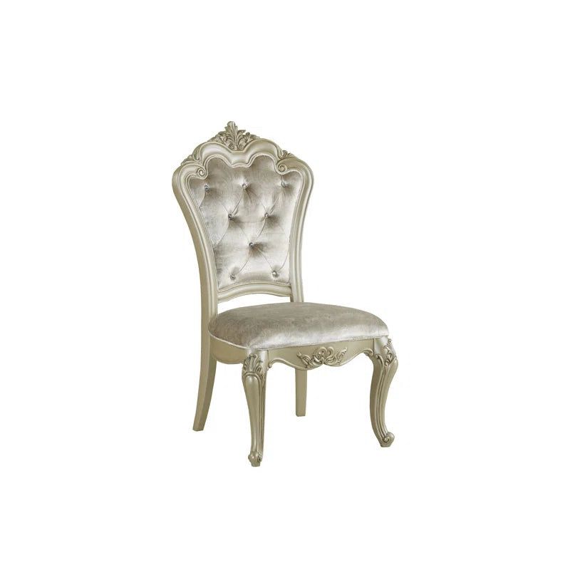 Monique 5-Piece Solid Wood Dining Set in Champagne OUCH CART