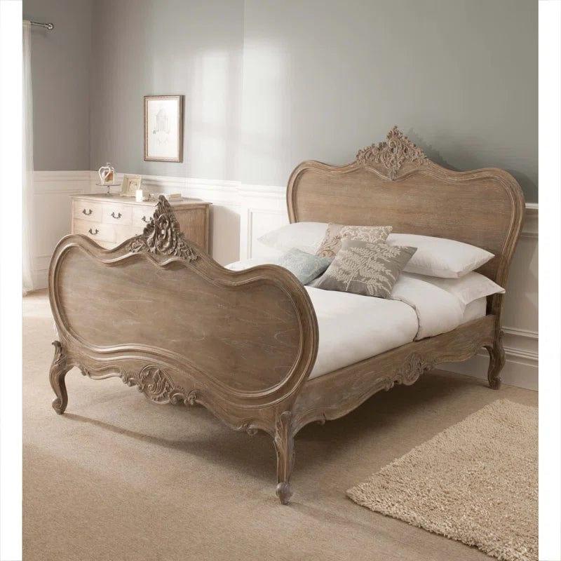 Montpellier Blanc Antique French Bed (Size: King) - Ouch Cart
