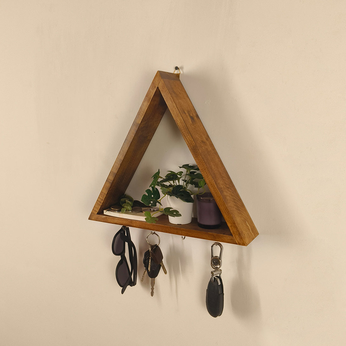 NOAH Wooden Wall Organiser with Key Holders