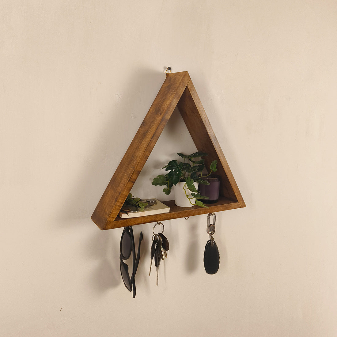 NOAH Wooden Wall Organiser with Key Holders