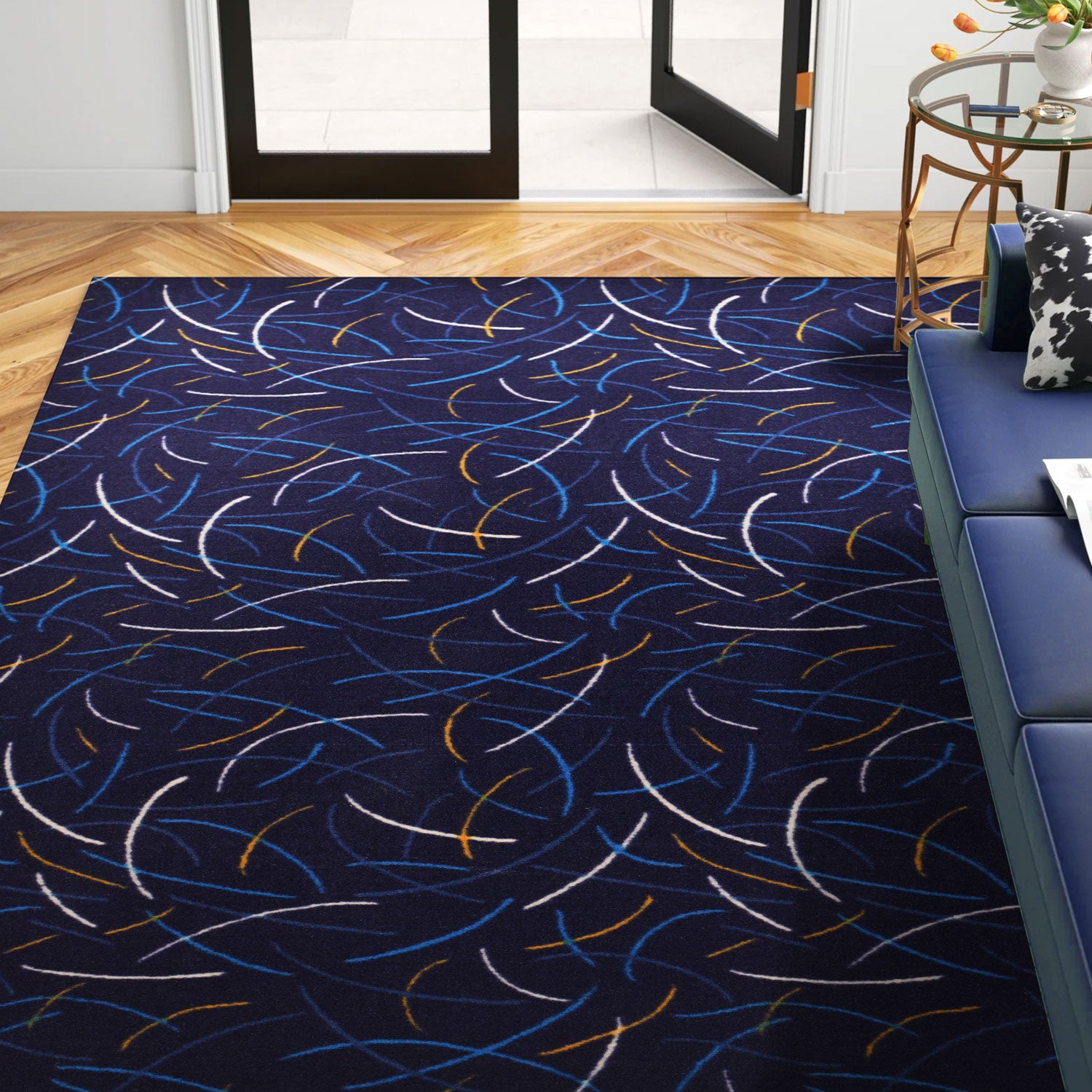 Saraswati Global Luxury Premium Rug Hand-Woven Area Rug, Anti-Slip Backing Carpet 3x5 Feet