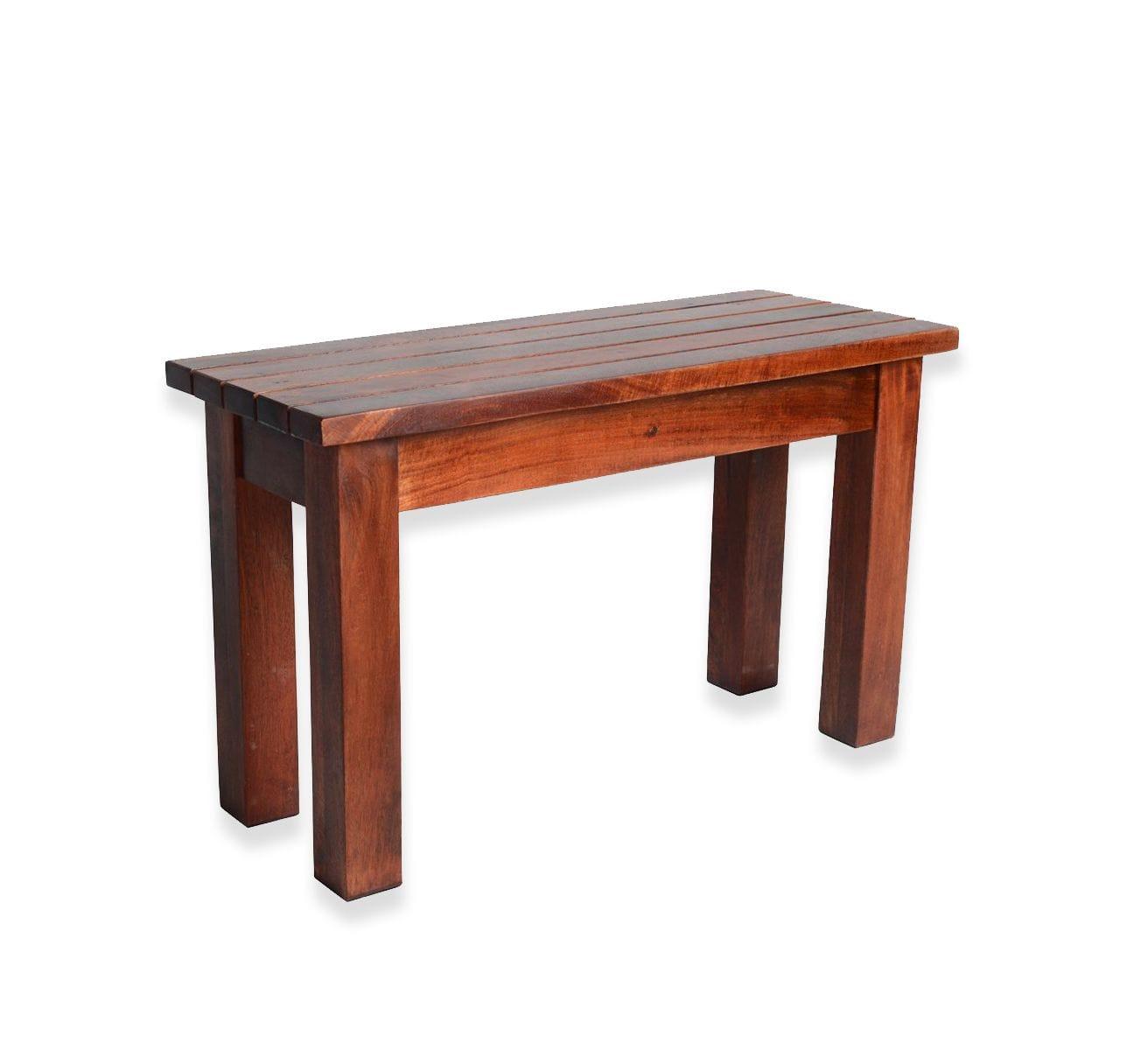 Sheesham Wood Hallway Bench In Honey Finish - Ouch Cart