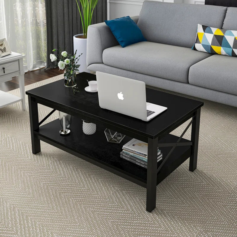 Rectangular Coffee Table with Storage For Living Room OUCH CART