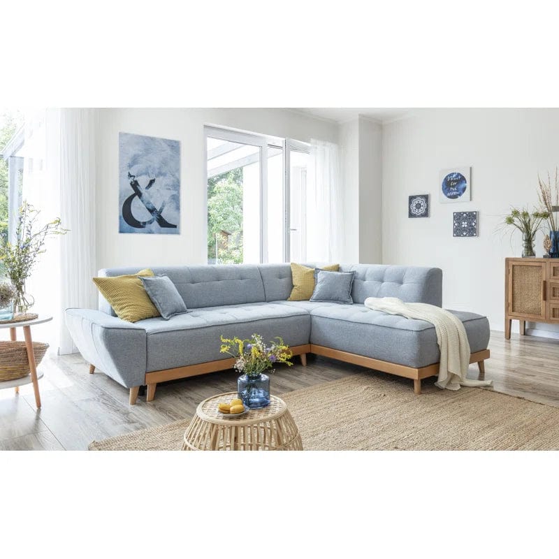 Oldany Upholstered Reclining Corner Sofa Chaise