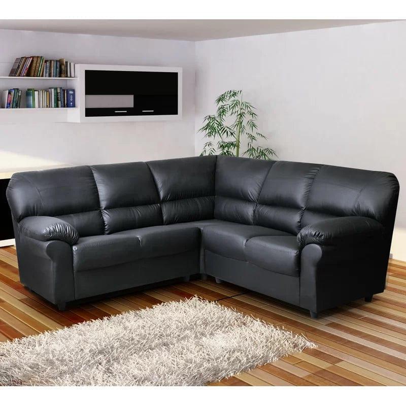 Orchard Lane 3 - Piece Vegan Leather Corner Sofa - Ouch Cart