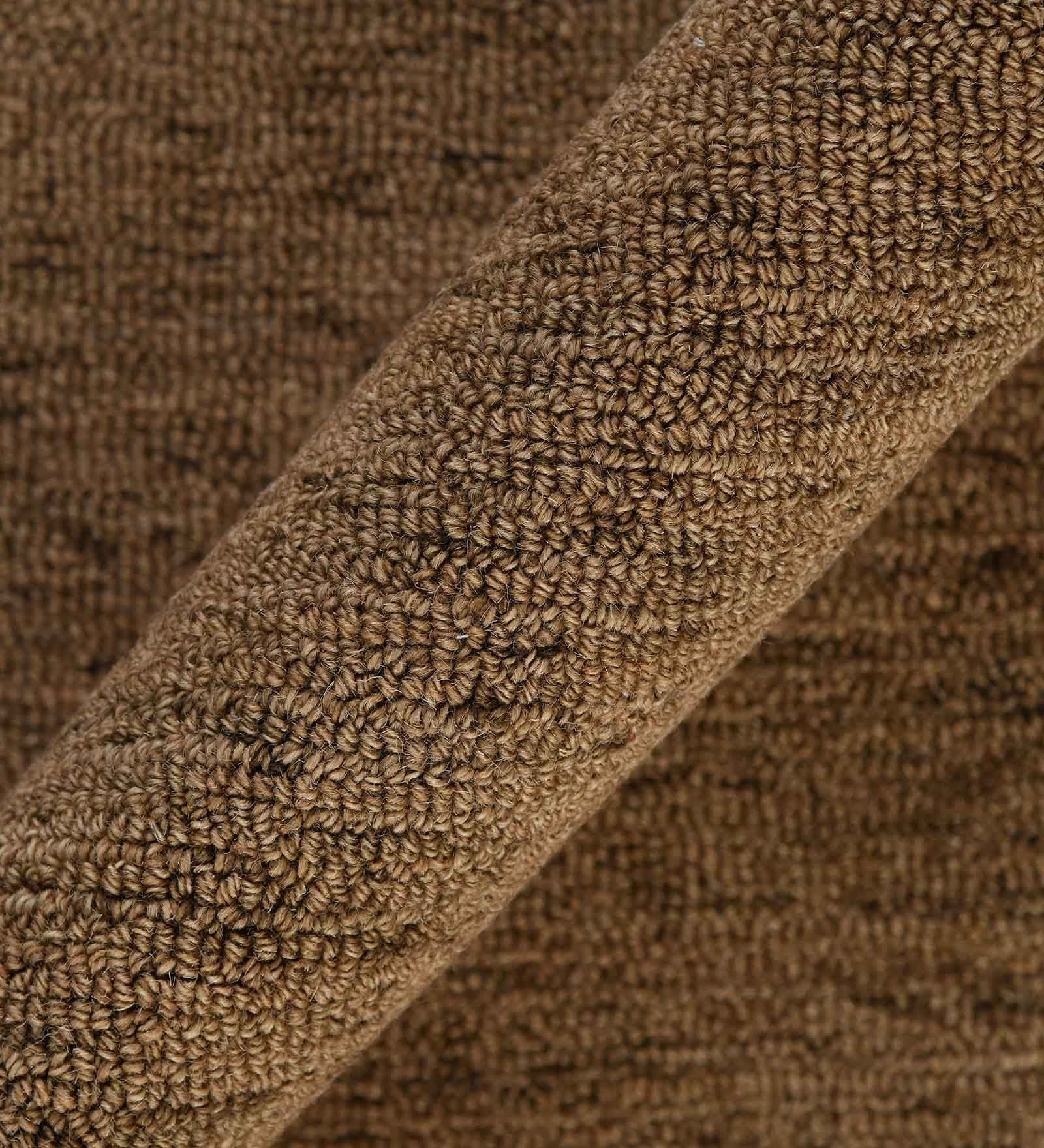 BROWN Wool & Viscose Canyan 5x8 Feet  Hand-Tufted Carpet - Rug