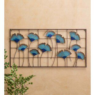 BLUE LEAF WALL ART
