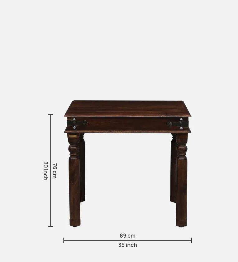 Sheesham Wood 4 Seater Dining Set In Provincial Teak Finish - Ouch Cart