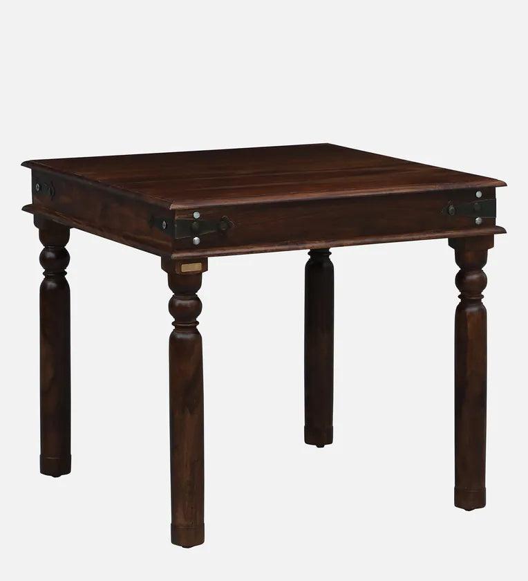 Sheesham Wood 4 Seater Dining Set In Provincial Teak Finish - Ouch Cart