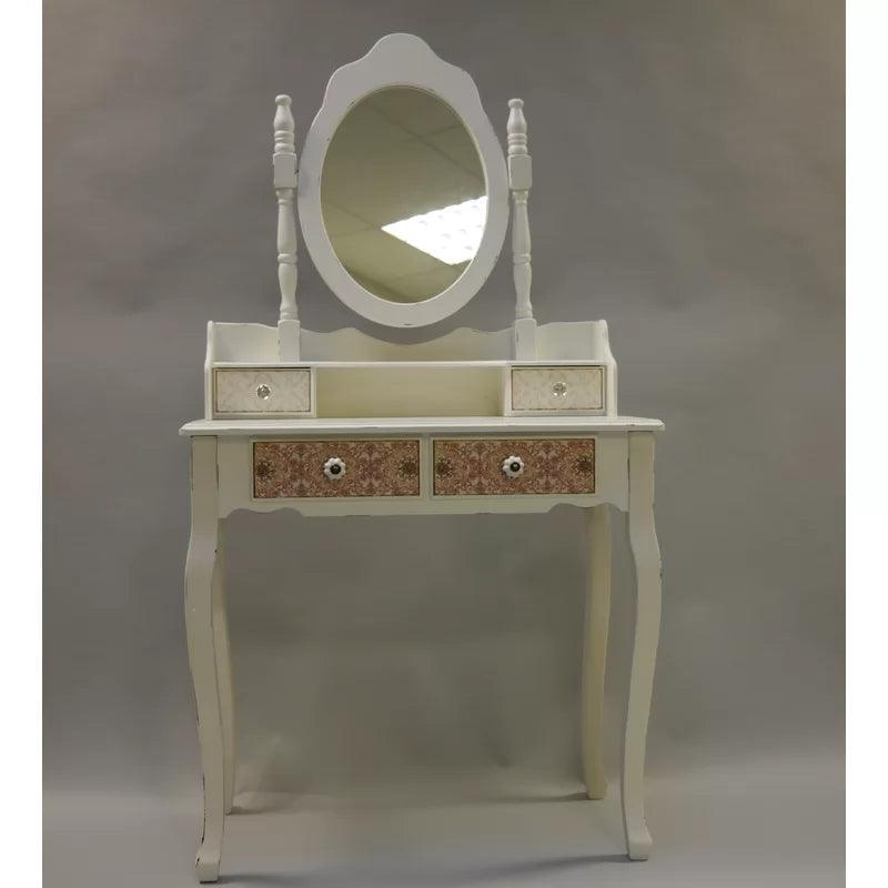 Telma Dressing Table with Mirror - Ouch Cart