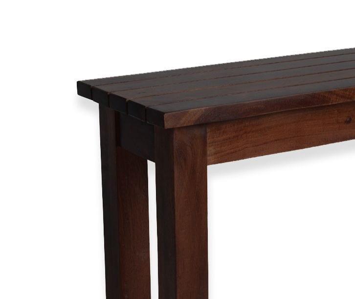 Sheesham Wood Hallway Bench In Walnut Finish - Ouch Cart