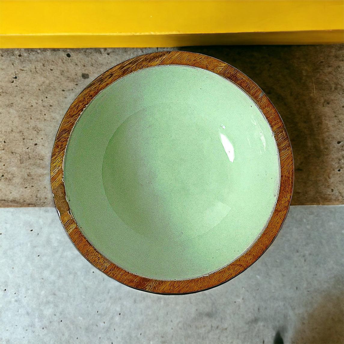 EARTH FRIENDLY SAT OF 2 WOOD BOWL - Ouch Cart