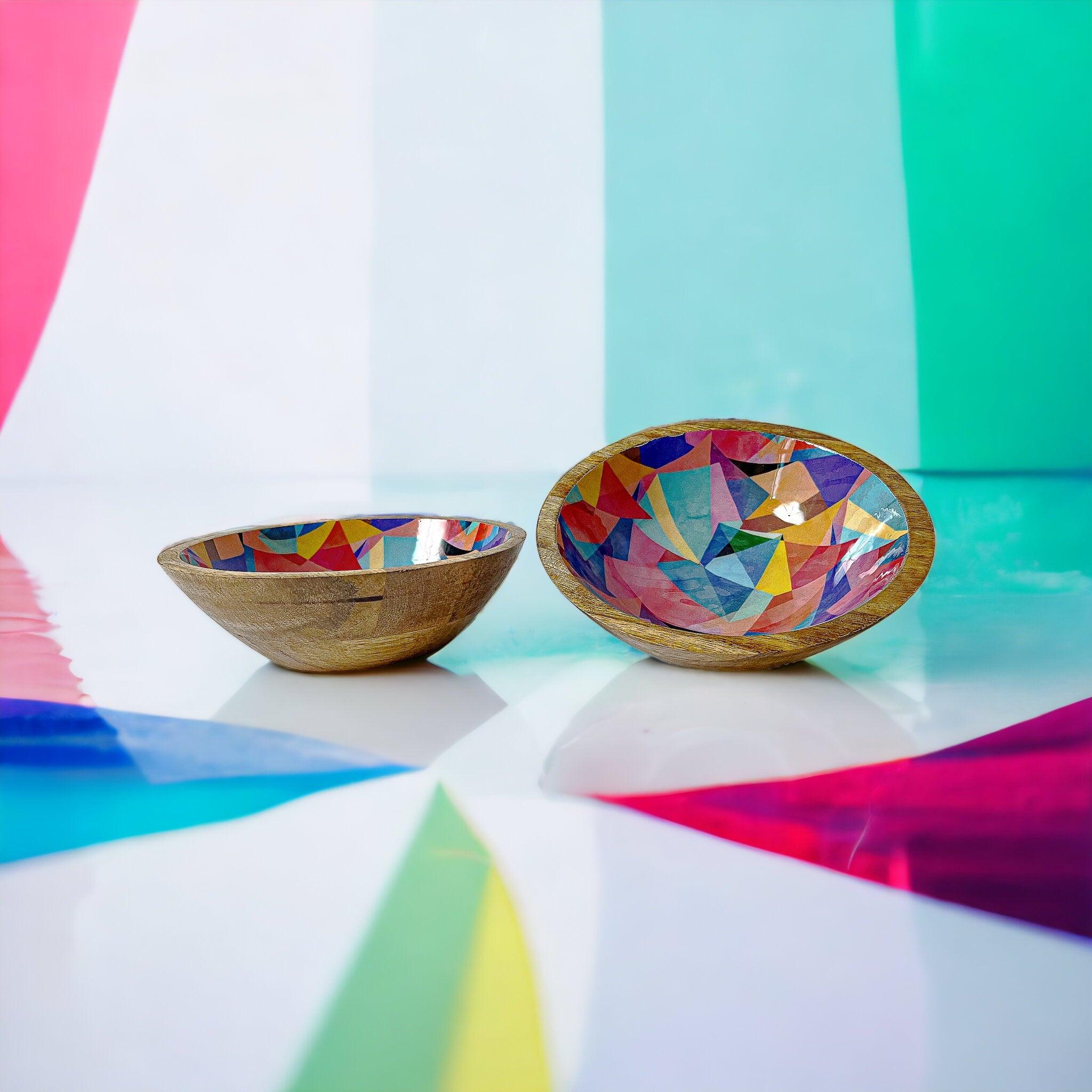 ACACIA SALAD BOWL SAT OF 2 WOOD BOWL - Ouch Cart