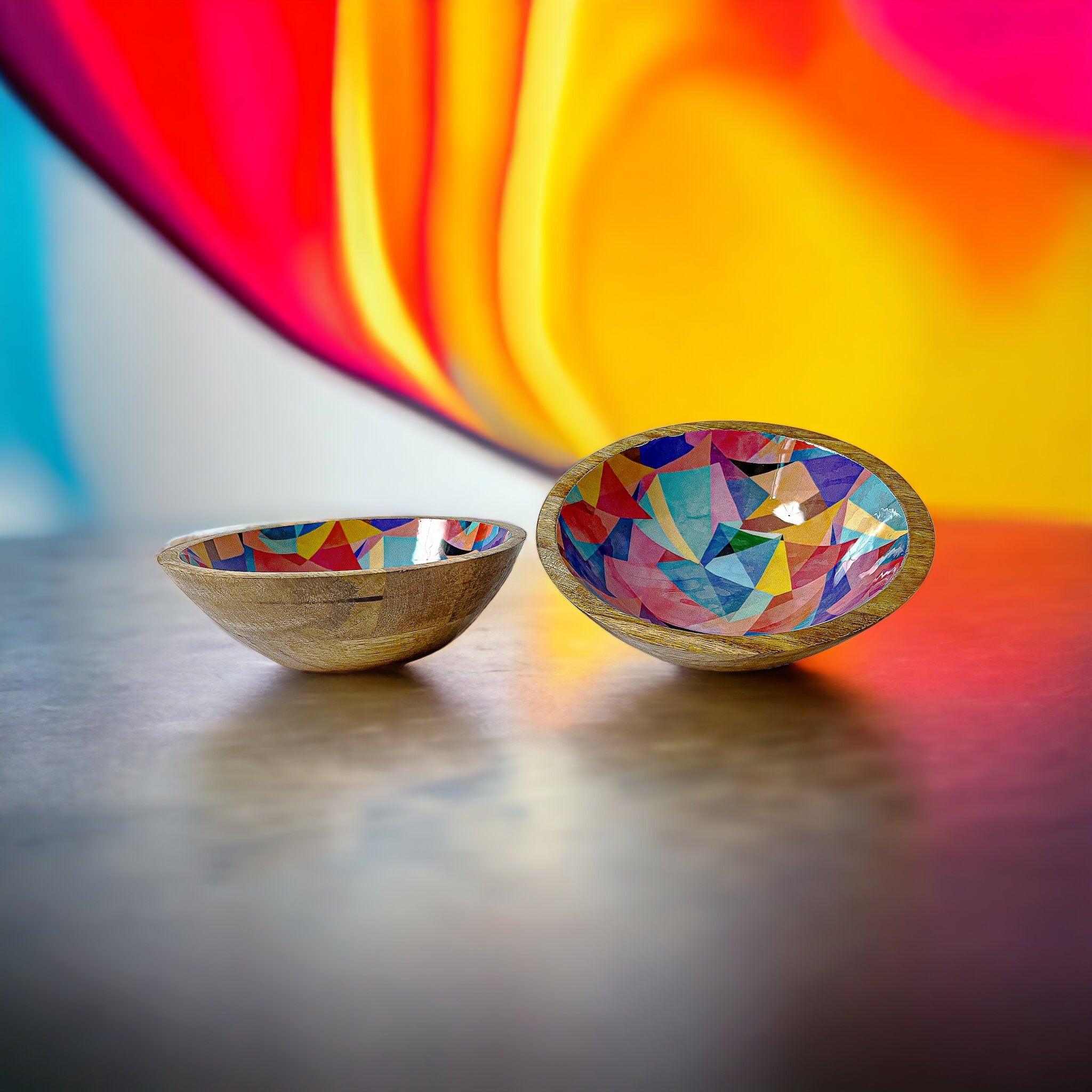 ACACIA SALAD BOWL SAT OF 2 WOOD BOWL - Ouch Cart