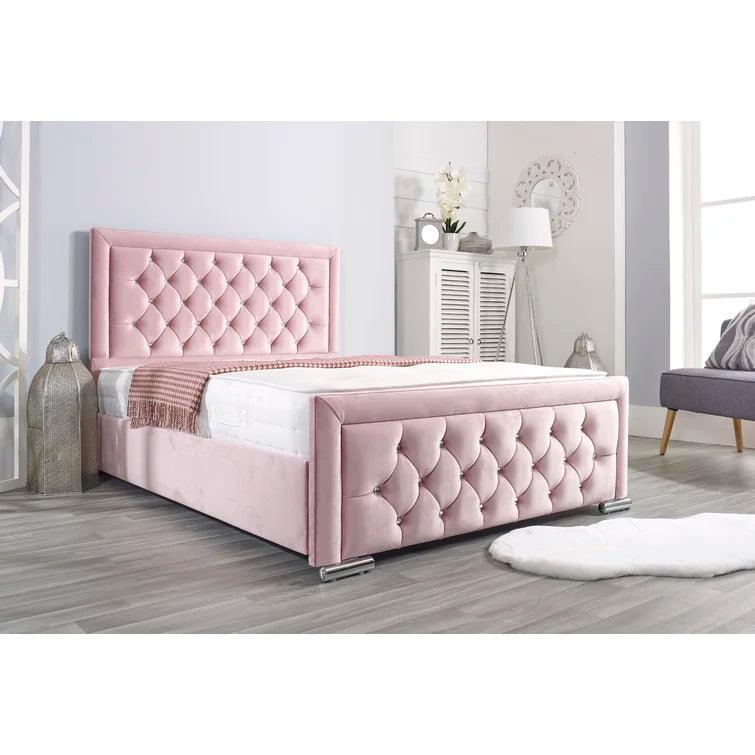 Pontmain Upholstered Bed Frame - Ouch Cart