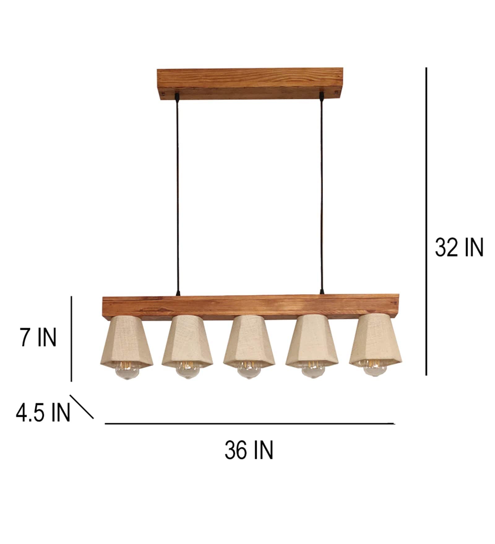 Hexa Brown Series Hanging Lamp (BULB NOT INCLUDED)