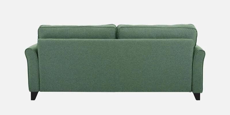 Fabric 3 Seater Sofa In Green Colour - Ouch Cart