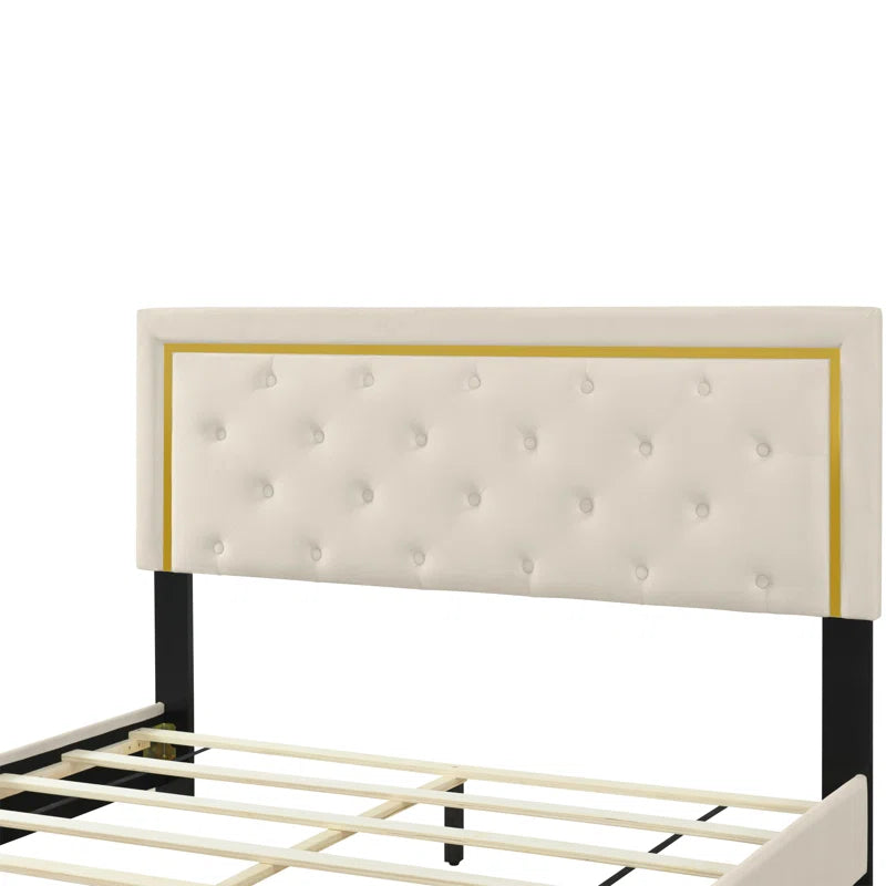 Queen Size Upholstered Platform Bed