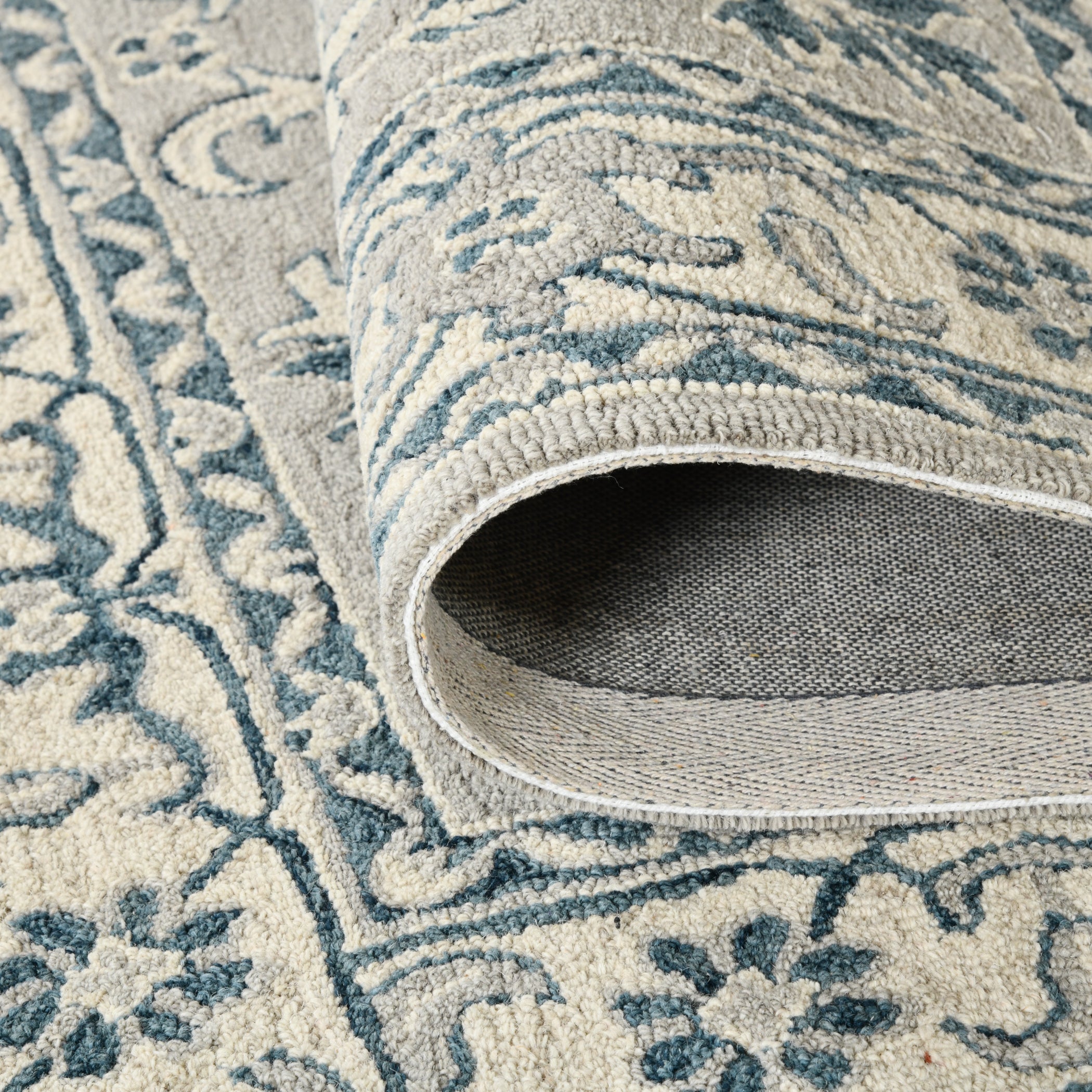 Saraswati Global Rug, Premium Wool Area Rug, 5x8 Feet, Luxury Rug, Ideal for Bedroom, Living Room, and Dining Room, Kids Room, Office Rug, Anti-Skid & Anti Slip Backing Carpet.