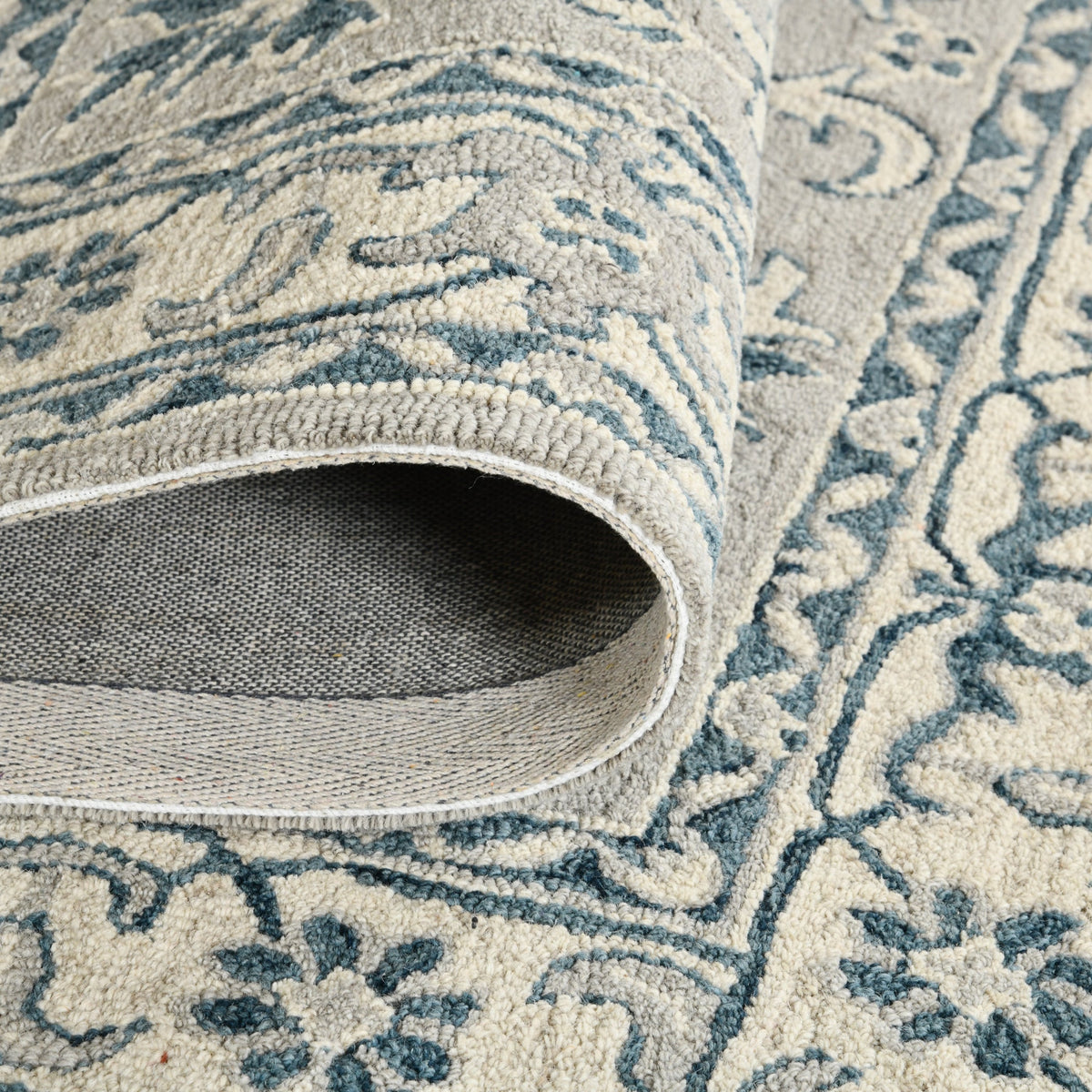 Saraswati Global Rug, Premium Wool Area Rug, 5x8 Feet, Luxury Rug, Ideal for Bedroom, Living Room, and Dining Room, Kids Room, Office Rug, Anti-Skid & Anti Slip Backing Carpet. Saraswati Global