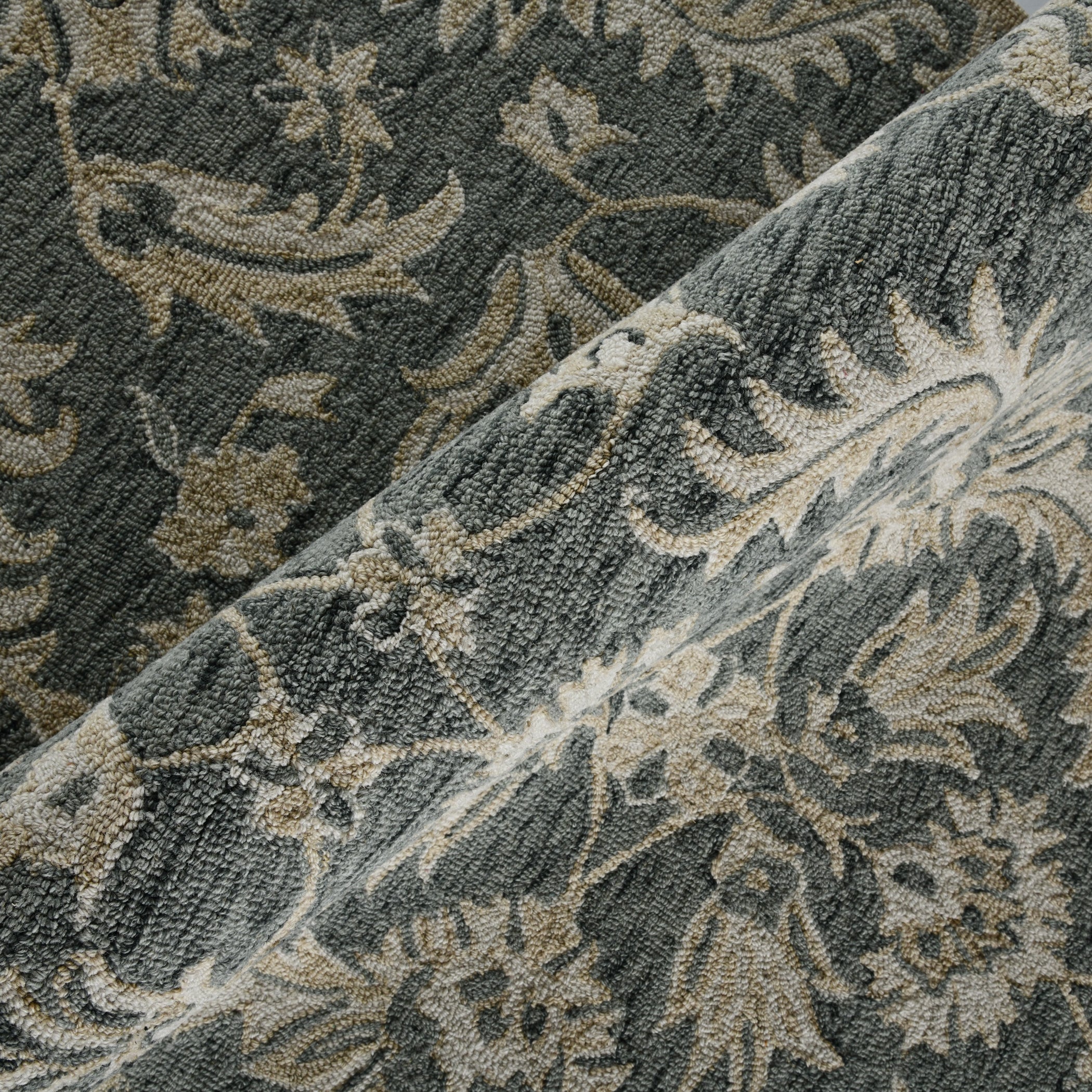 Saraswati Global Rug Luxury Handcrafted Floral Area Rug, 8x10, Premium Wool, Anti-Skid & Anti Slip Cotton Backing Carpet , Ideal for Bedroom, Living Room, and Dining Room, Kids Room, Office.