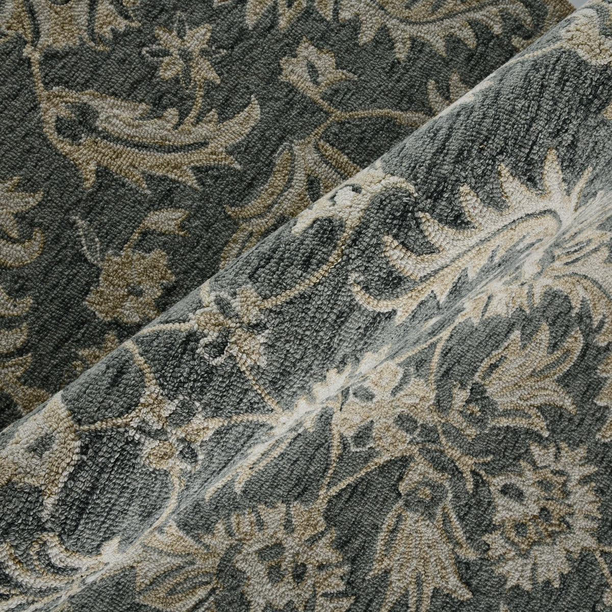 Saraswati Global Rug Luxury Handcrafted Floral Area Rug, 8x10, Premium Wool, Anti-Skid & Anti Slip Cotton Backing Carpet , Ideal for Bedroom, Living Room, and Dining Room, Kids Room, Office. Saraswati Global