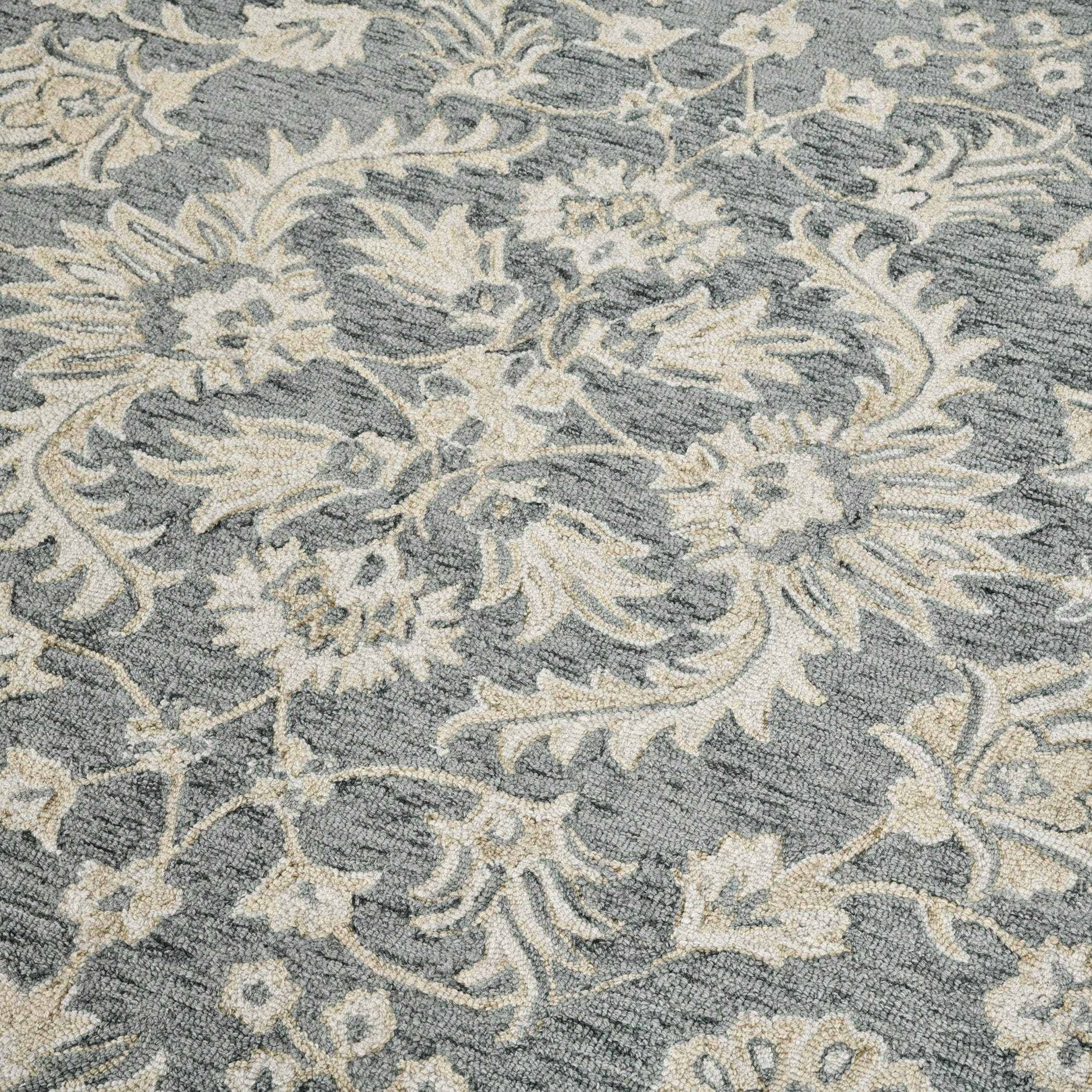 Saraswati Global Rug Luxury Handcrafted Floral Area Rug, 8x10, Premium Wool, Anti-Skid & Anti Slip Cotton Backing Carpet , Ideal for Bedroom, Living Room, and Dining Room, Kids Room, Office.