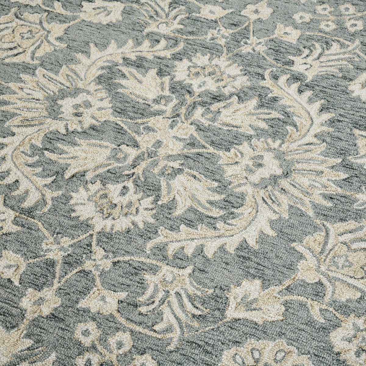 Saraswati Global Rug Luxury Handcrafted Floral Area Rug, 8x10, Premium Wool, Anti-Skid & Anti Slip Cotton Backing Carpet , Ideal for Bedroom, Living Room, and Dining Room, Kids Room, Office. Saraswati Global